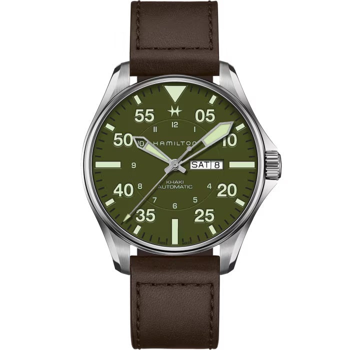 HAMILTON - Khaki Aviation Pilot Schott NYC-Limited Edition