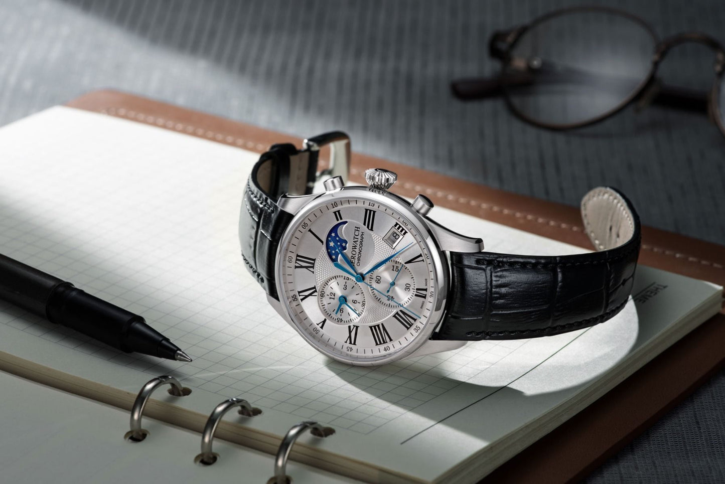 AEROWATCH - Les Grandes Classiques Chrono Moon Phase