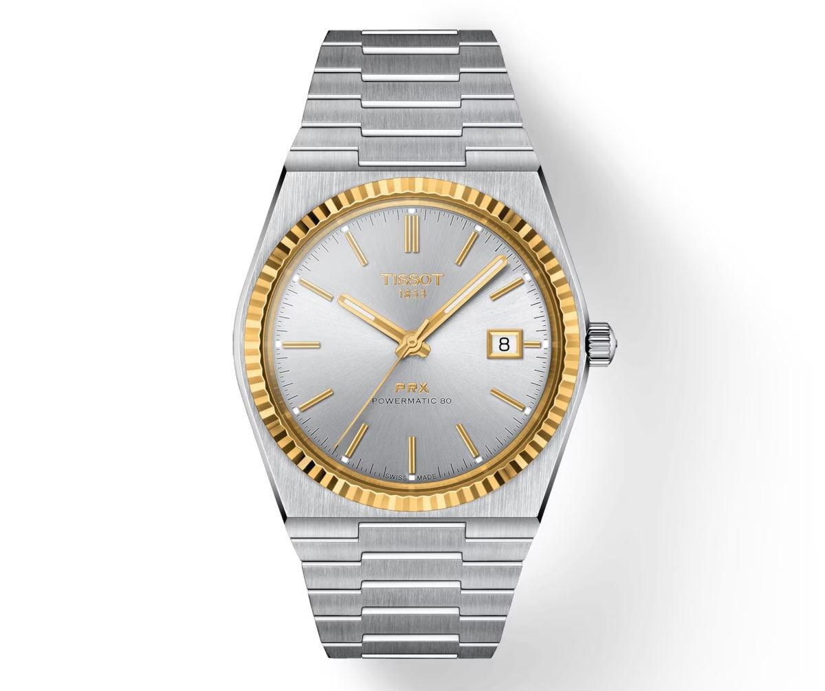 TISSOT - PRX Powermatic 80 Stahl & 18K Goldlunette