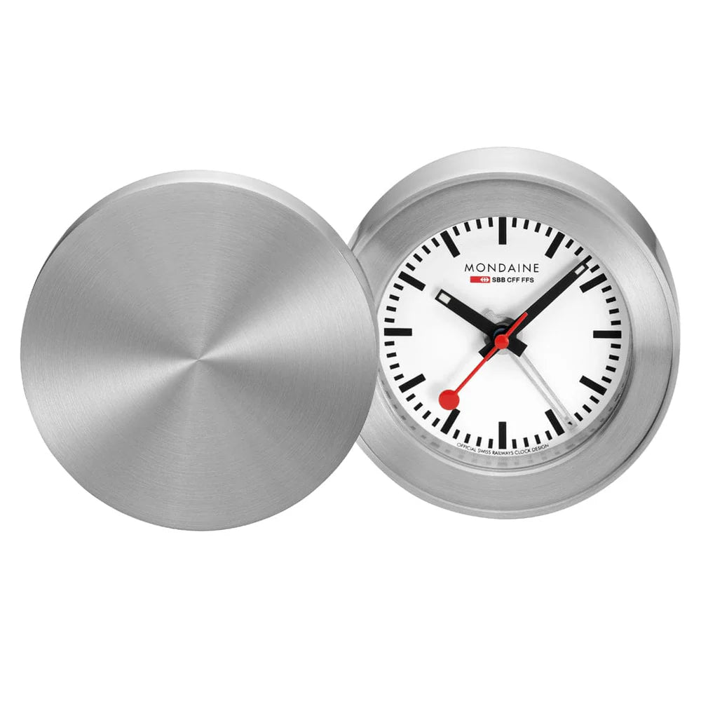 MONDAINE - Travel Alarm Clock Aluminium