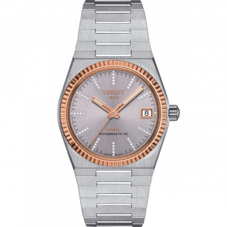 TISSOT - PRX 35mm Powermatic 80 Steel & 18K Gold Bezel